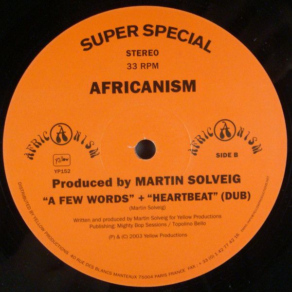 Africanism - Heartbeat | Yellow Productions (YP152) - 2