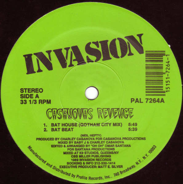 Casanovas Revenge - Bat House | Invasion Recordings (PAL 7264) - main