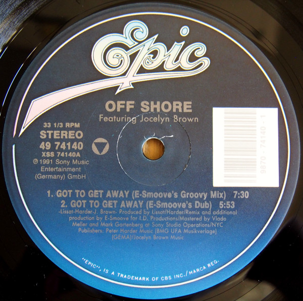 Off-Shore Featuring Jocelyn Brown - Got To Get Away | Epic (49 74140) - 3
