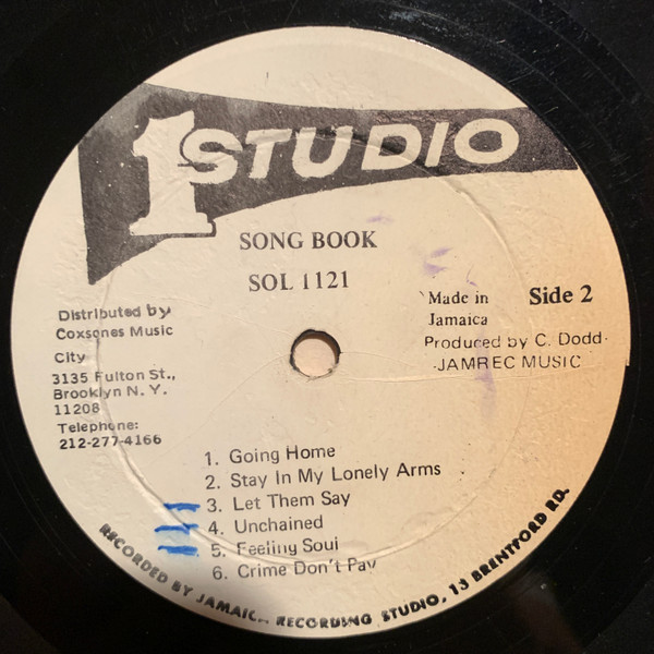 Bob Andy - Bob Andy's Song Book | Studio One (SOL 1121) - 3 Bob Andy - Bob Andy's Song Book | Studio One (SOL 1121) - 3