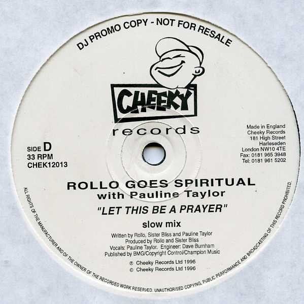 Rollo Goes Spiritual With Pauline Taylor - Let This Be A Prayer | Cheeky Records (CHEK12013) - 4 Rollo Goes Spiritual With Pauline Taylor - Let This Be A Prayer | Cheeky Records (CHEK12013) - 4