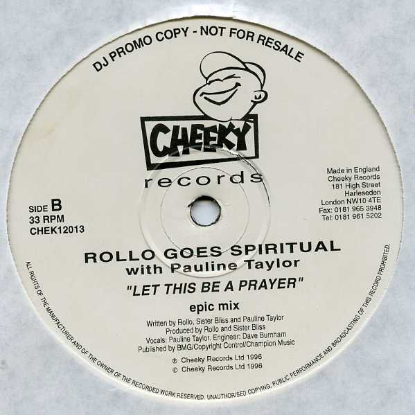 Rollo Goes Spiritual With Pauline Taylor - Let This Be A Prayer | Cheeky Records (CHEK12013) - 2 Rollo Goes Spiritual With Pauline Taylor - Let This Be A Prayer | Cheeky Records (CHEK12013) - 2
