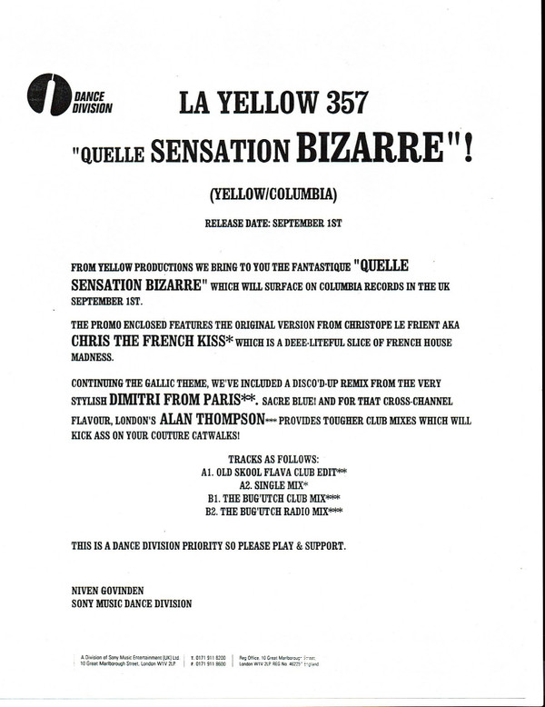 Quelle Sensation Bizarre
