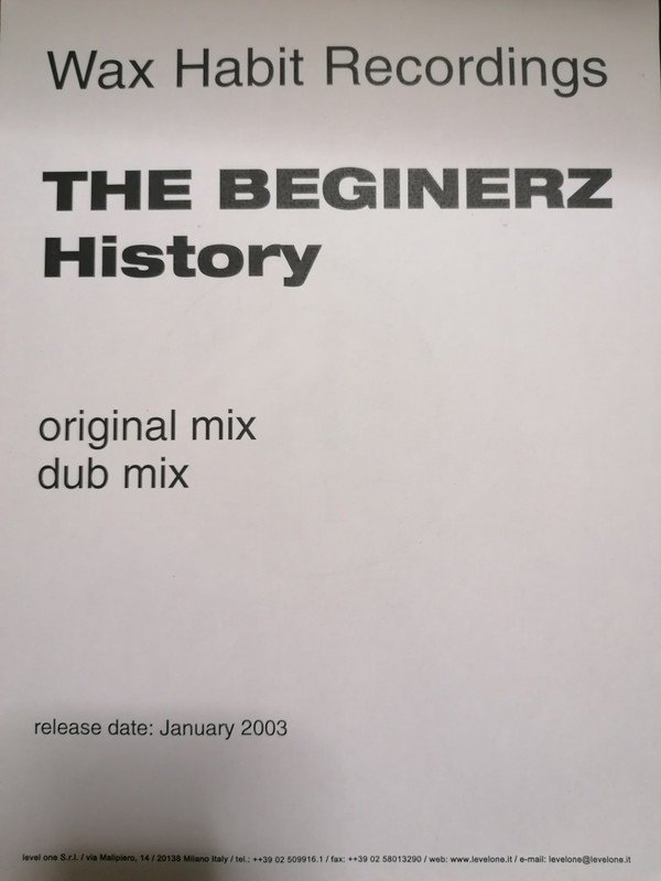 The Beginerz - History | Wax Habit (WXH01.03) - 3