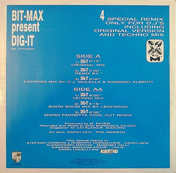 Bit-Max - Dig-It (Special Remix) | Beat Club Records (BCR RX 00990) - 2