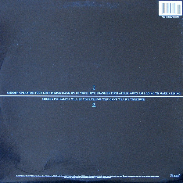 Sade - Diamond Life [Vinyl] | Portrait (FR 39581) - 3