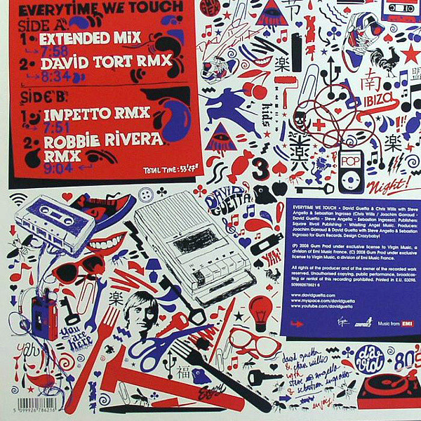 David Guetta & Chris Willis with Steve Angello & Sebastian Ingrosso - Everytime We Touch | Virgin (509992678621 6) - 2 David Guetta & Chris Willis with Steve Angello & Sebastian Ingrosso - Everytime We Touch | Virgin (509992678621 6) - 2