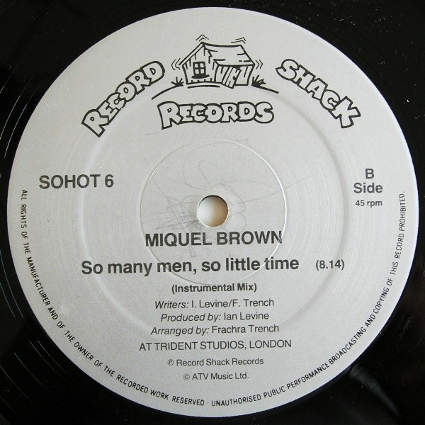 Miquel Brown - So Many Men, So Little Time | Record Shack Records (SOHOT 6) - 4