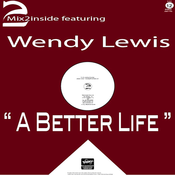 Mix2inside Feat  Wendy Lewis - A Better Life | Born To Dance Records (B2D009T) - 4