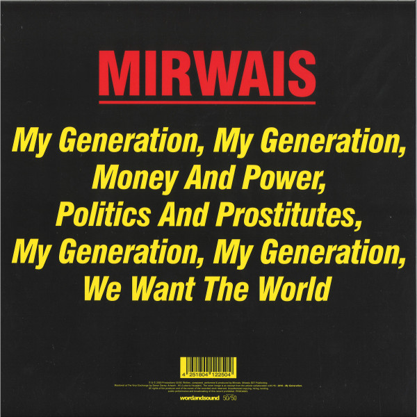 Mirwais - 2016 - My Generation | Productions 50/50 (PROD2003) - 2 Mirwais - 2016 - My Generation | Productions 50/50 (PROD2003) - 2