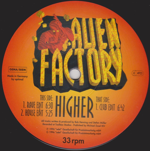 Alien Factory - Higher | Club Tools (006231-0 CLU)