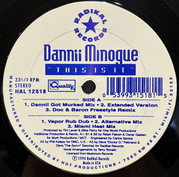 Dannii Minogue - This Is It | Radikal Records (HAL 12518) - main Dannii Minogue - This Is It | Radikal Records (HAL 12518) - main