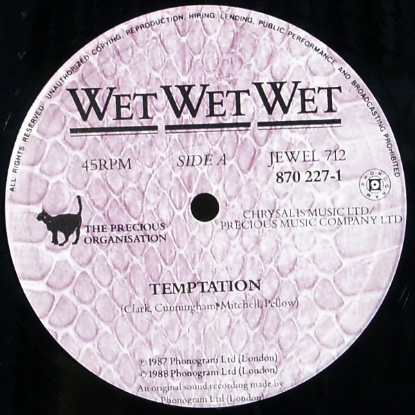 Wet Wet Wet - Temptation | The Precious Organisation (JEWEL 712) - 3 Wet Wet Wet - Temptation | The Precious Organisation (JEWEL 712) - 3