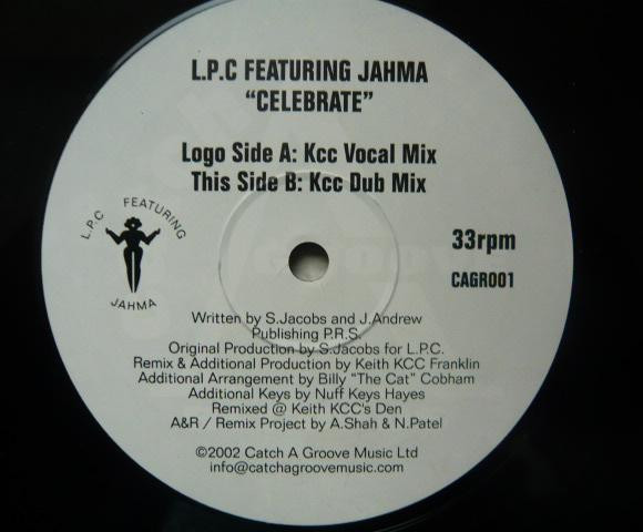 L.P.C. Featuring Jahma - Celebrate | Catch A Groove Records (CAGR001) - main