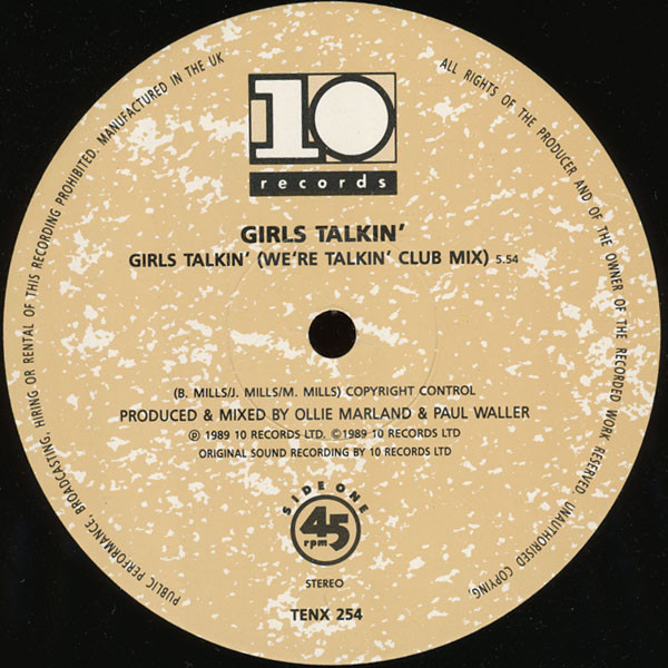 Girls Talkin' - Girls Talkin' | 10 Records (TENX 254) - 2