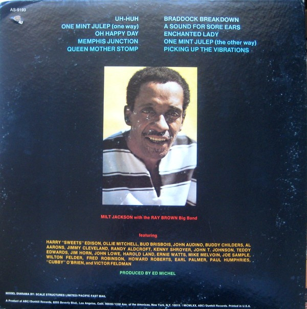 Milt Jackson With The Ray Brown Big Band - Memphis Jackson | Impulse! (AS-9193) - 4