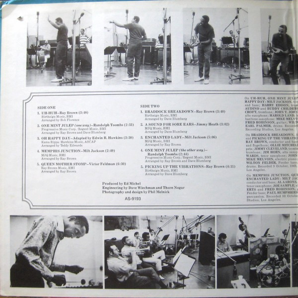 Milt Jackson With The Ray Brown Big Band - Memphis Jackson | Impulse! (AS-9193) - 2