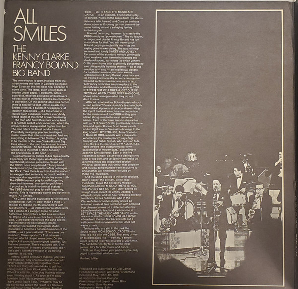 The Kenny Clarke Francy Boland Big Band - All Smiles | BASF (BASF 29686) - 2 The Kenny Clarke Francy Boland Big Band - All Smiles | BASF (BASF 29686) - 2