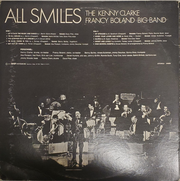 The Kenny Clarke Francy Boland Big Band - All Smiles | BASF (BASF 29686) - 4 The Kenny Clarke Francy Boland Big Band - All Smiles | BASF (BASF 29686) - 4