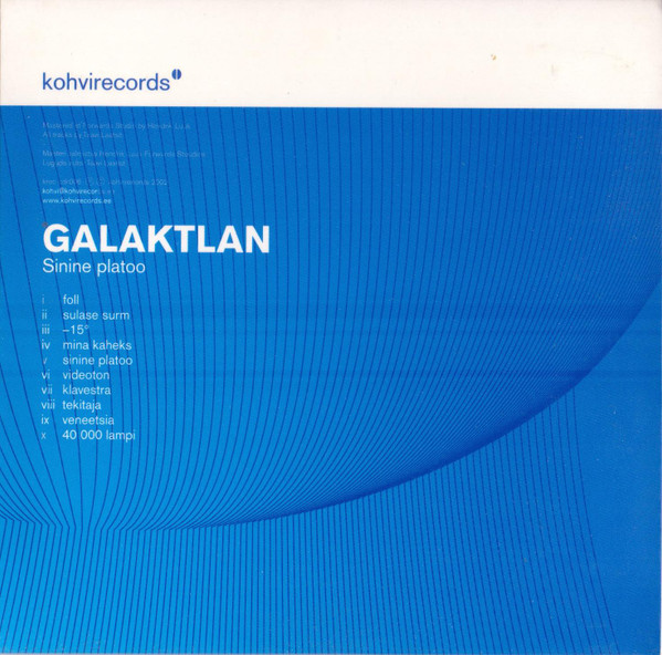 Galaktlan - Sinine Platoo | Kohvirecords (krec cdr006) - main