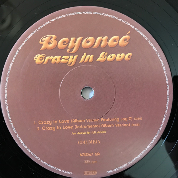 Beyoncé - Crazy In Love | Columbia (674067 6) - 5