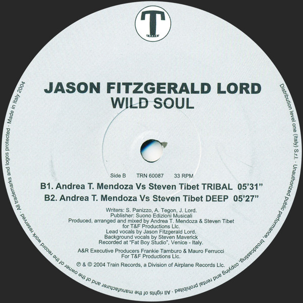 Jason Fitzgerald Lord - Wild Soul | Train! Records (TRN 60087) - 3