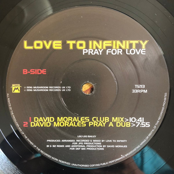 Love To Infinity - Pray For Love | Mushroom (T 1213) - 4 Love To Infinity - Pray For Love | Mushroom (T 1213) - 4