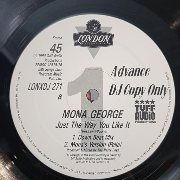 Mona George - Just The Way You Like It | London Records (LONXDJ 271) - main