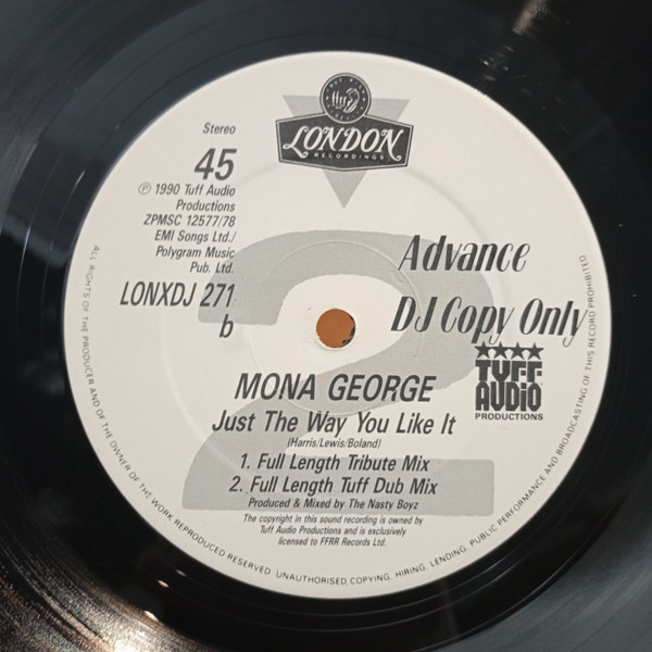 Mona George - Just The Way You Like It | London Records (LONXDJ 271) - 2