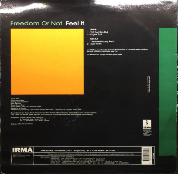 Freedom Or Not - Feel It | Irma CasaDiPrimordine (ICP 060) - 2 Freedom Or Not - Feel It | Irma CasaDiPrimordine (ICP 060) - 2