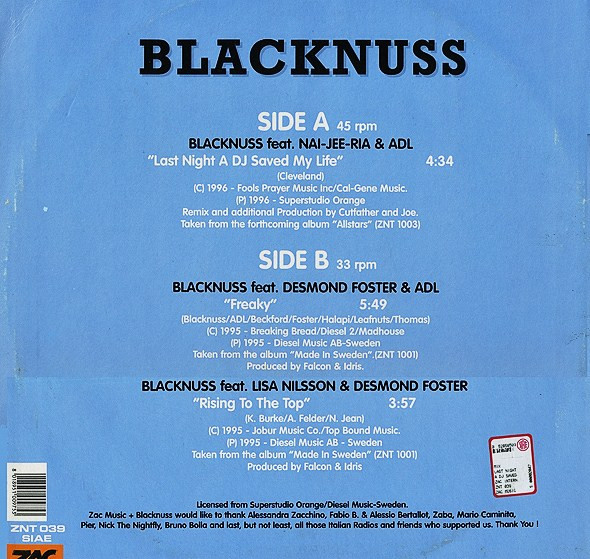 Blacknuss Allstars - Blacknuss | Zac International (ZNT 039) - 2 Blacknuss Allstars - Blacknuss | Zac International (ZNT 039) - 2