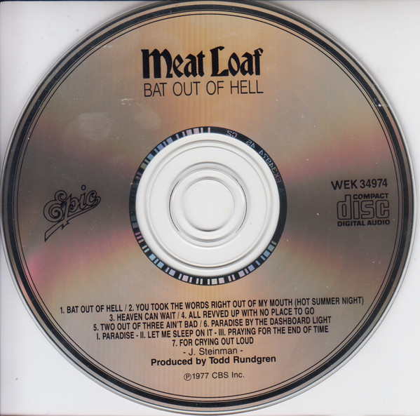 Meat Loaf - Bat Out Of Hell | Epic (WEK-34974) - 3 Meat Loaf - Bat Out Of Hell | Epic (WEK-34974) - 3