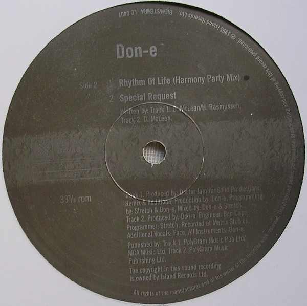 DON-E - Rhythm Of Life | 4th & Broadway (12 BRW 328) - 4
