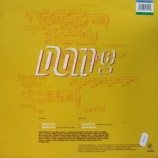 DON-E - Rhythm Of Life | 4th & Broadway (12 BRW 328) - 2