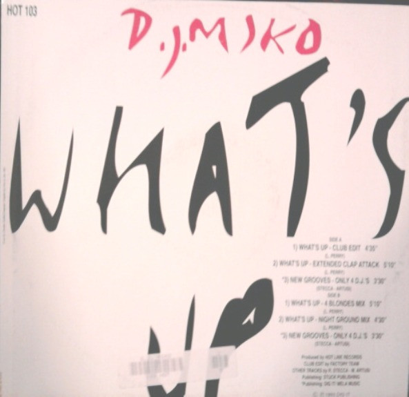DJ Miko - What's Up | Hotline Records (HOT 103) - 4