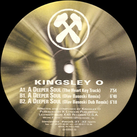 Kingsley O - A Deeper Soul | Work Records (work 31) - main
