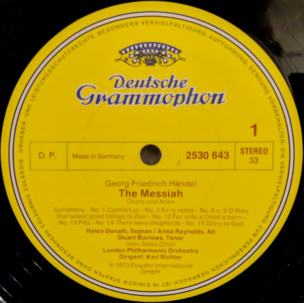 Messiah (Choruses And Arias)