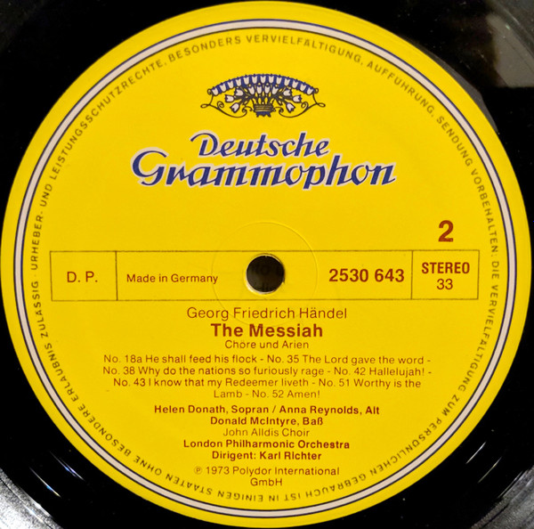 Messiah (Choruses And Arias)