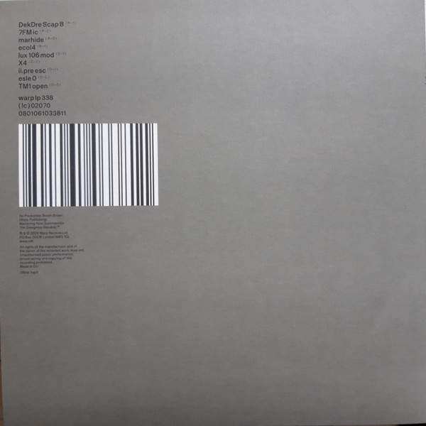 Autechre - PLUS | Warp Records (warp lp 338) - 2 Autechre - PLUS | Warp Records (warp lp 338) - 2