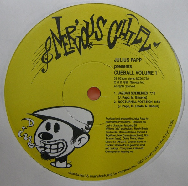 Julius Papp - Cueball Vol. 1 | Nervous Chill (NC 20172)