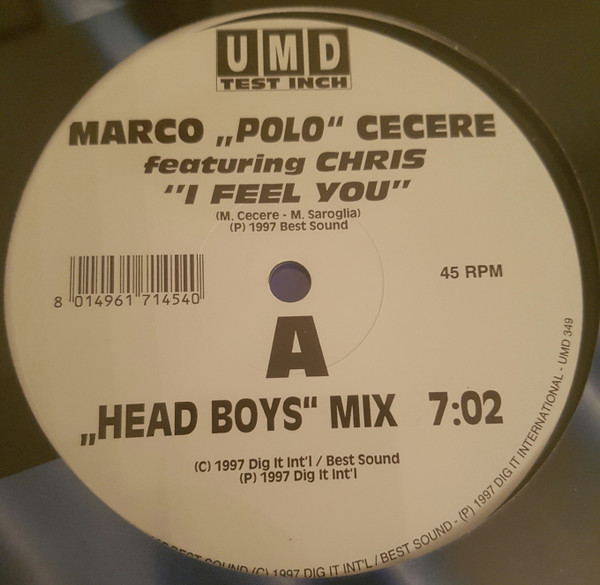 Marco Polo Cecere - I Feel You | Underground Music Department (UMD) (UMD 349) - main Marco Polo Cecere - I Feel You | Underground Music Department (UMD) (UMD 349) - main