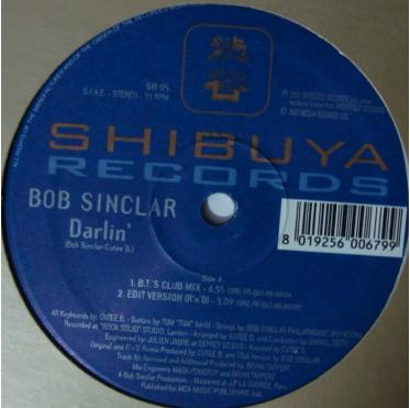 Bob Sinclar - Darlin' | Shibuya Records (SH 05)