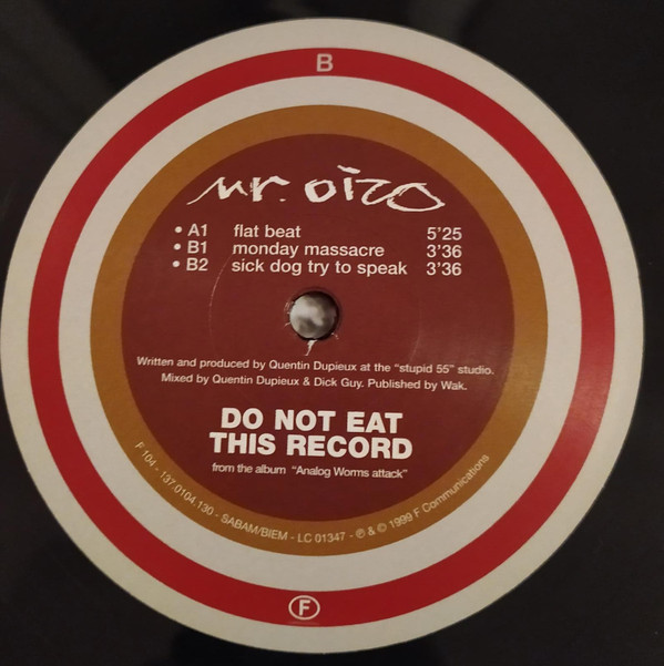 Mr. Oizo - Flat Beat | F Communications (F 104) - 3 Mr. Oizo - Flat Beat | F Communications (F 104) - 3
