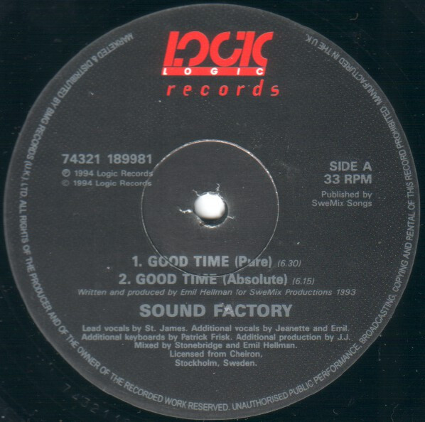 SoundFactory - Good Time | Logic Records (74321 18998 1) - 3