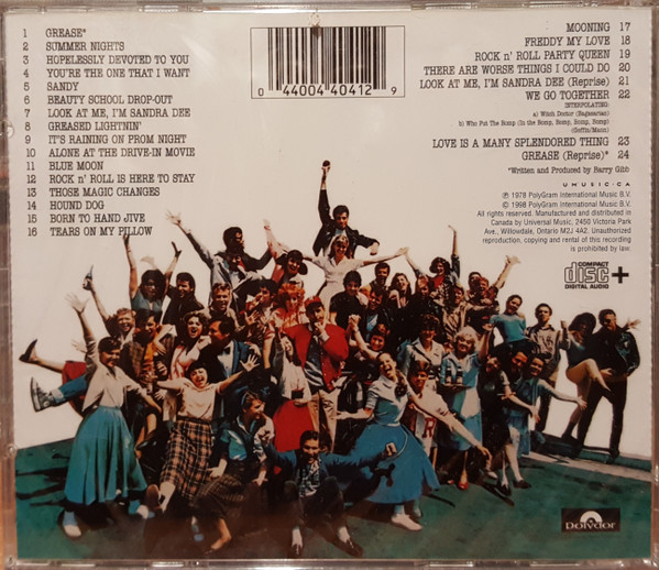 Various - Grease (The Original Soundtrack From The Motion Picture) | Polymedia (044 041-2) - 2 Various - Grease (The Original Soundtrack From The Motion Picture) | Polymedia (044 041-2) - 2
