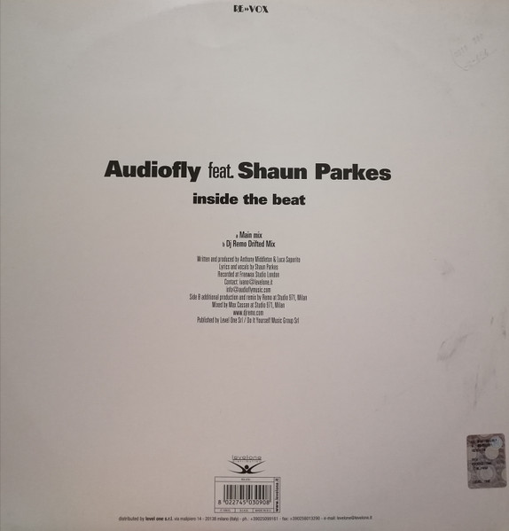 Audiofly Feat. Shaun Parkes - Inside The Beat | Re»»Vox (RX 070) - 2 Audiofly Feat. Shaun Parkes - Inside The Beat | Re»»Vox (RX 070) - 2