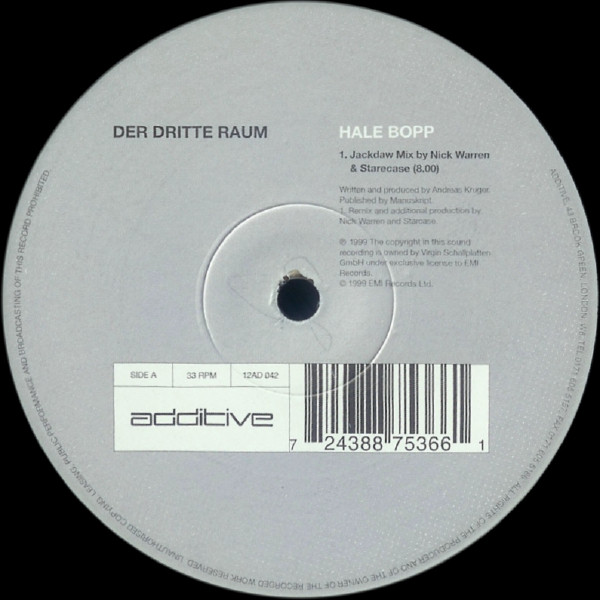 Der Dritte Raum - Hale Bopp | Additive (12AD 042) - main Der Dritte Raum - Hale Bopp | Additive (12AD 042) - main