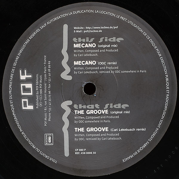 ODC vs. Cari Lekebusch - And From The Groove Came A Groove Of All Grooves... | POF Music (458 0006 30) - 2