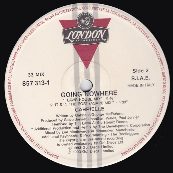 Gabrielle - Going Nowhere | London Records (857 313-1) - 3 Gabrielle - Going Nowhere | London Records (857 313-1) - 3