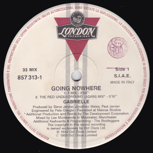 Gabrielle - Going Nowhere | London Records (857 313-1) - 2 Gabrielle - Going Nowhere | London Records (857 313-1) - 2